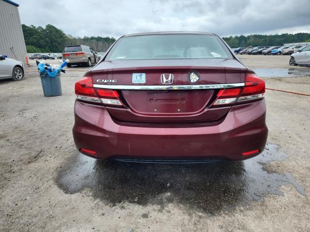 19XFB2F88FE261048 - 2015 HONDA CIVIC EX MAROON photo 6