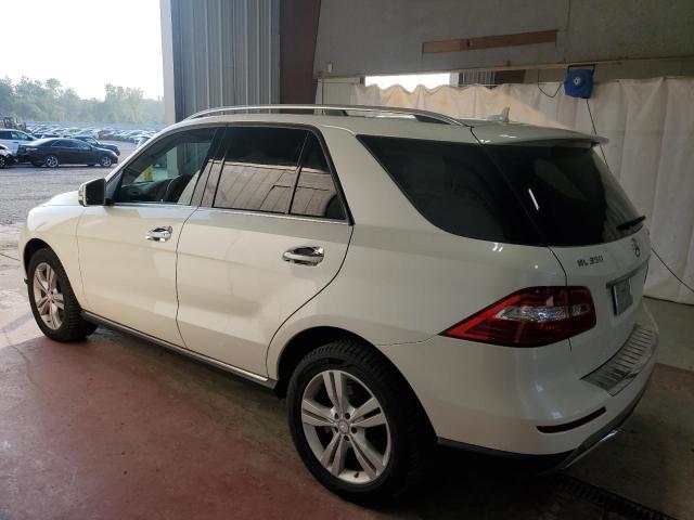 4JGDA5HB3EA359096 - 2014 MERCEDES-BENZ ML 350 4MATIC WHITE photo 2