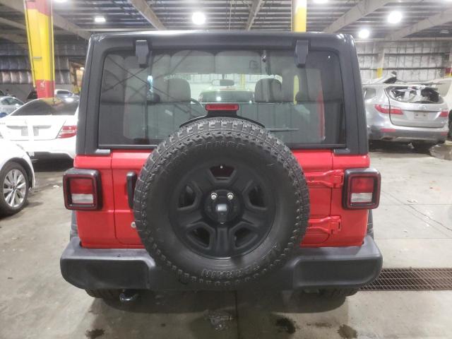 1C4GJXAN9JW186103 - 2018 JEEP WRANGLER SPORT RED photo 6