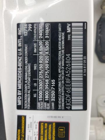 4JGDF6EE8FA526804 - 2015 MERCEDES-BENZ GL 450 4MATIC WHITE photo 13