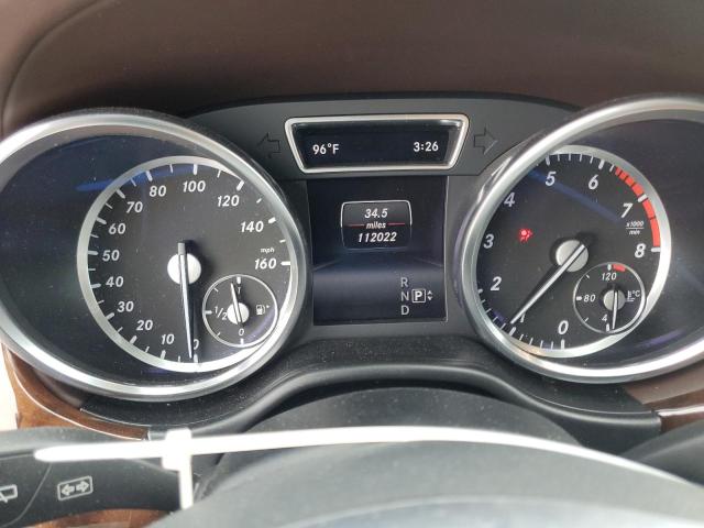 4JGDF6EE8FA526804 - 2015 MERCEDES-BENZ GL 450 4MATIC WHITE photo 9