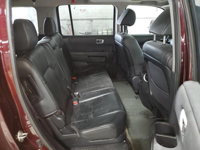 5FNYF4H56EB045512 - 2014 HONDA PILOT EXL BURGUNDY photo 11