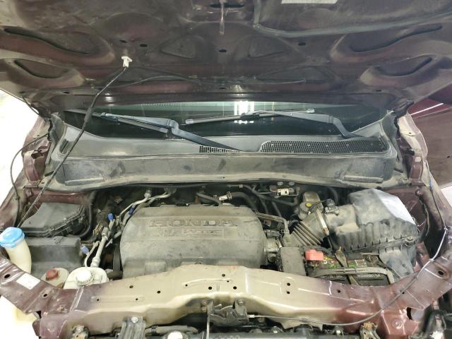 5FNYF4H56EB045512 - 2014 HONDA PILOT EXL BURGUNDY photo 12