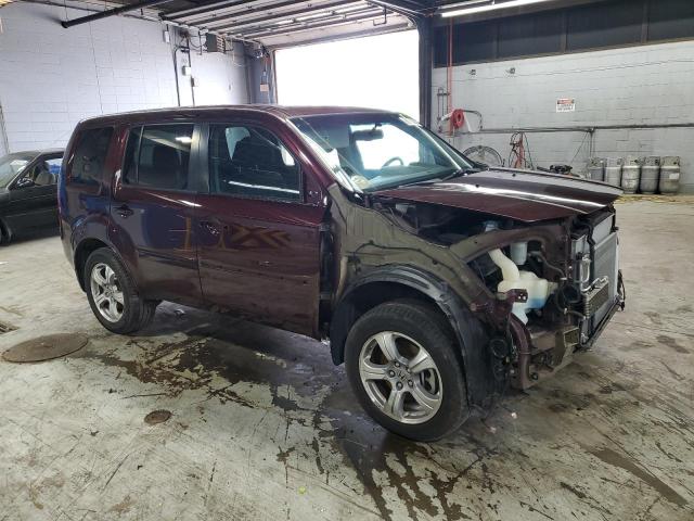 5FNYF4H56EB045512 - 2014 HONDA PILOT EXL BURGUNDY photo 4