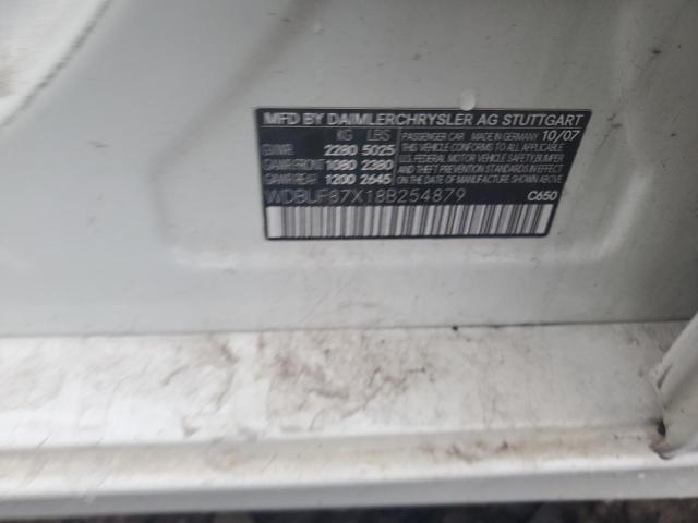 WDBUF87X18B254879 - 2008 MERCEDES-BENZ E 350 4MATIC WHITE photo 12