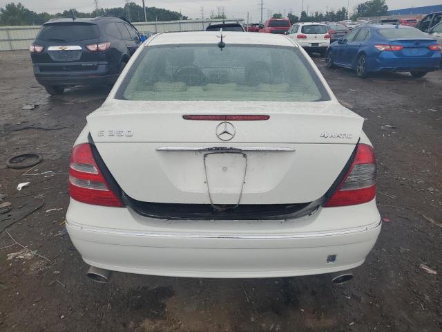 WDBUF87X18B254879 - 2008 MERCEDES-BENZ E 350 4MATIC WHITE photo 6