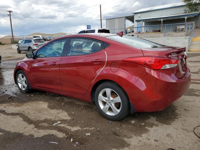 5NPDH4AE9DH196217 - 2013 HYUNDAI ELANTRA GLS RED photo 2