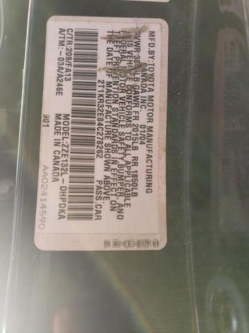 2T1KR32E84C278262 - 2004 TOYOTA COROLLA MA XR BLACK photo 13