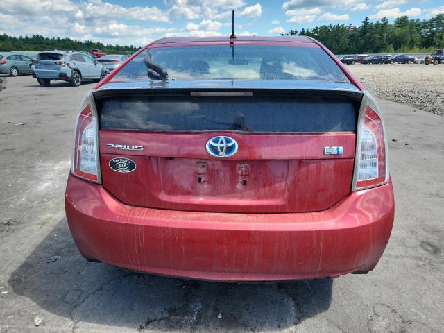JTDKN3DU1F0437703 - 2015 TOYOTA PRIUS წითელი ფოტო 6