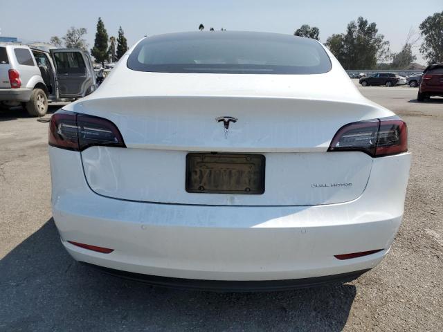 5YJ3E1EB4MF003800 - 2021 TESLA MODEL 3 Biały zdjęcie 6