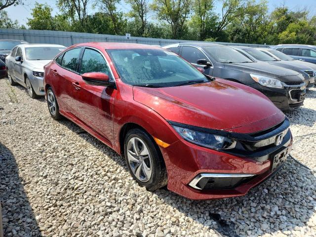 2HGFC2F69MH521911 - 2021 HONDA CIVIC LX BURGUNDY photo 4