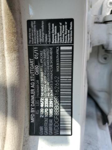 WDDGF8BB0BR162662 - 2011 MERCEDES-BENZ C 300 4MATIC WHITE photo 12