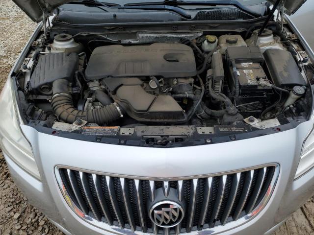 W04GT5GC7B1086773 - 2011 BUICK REGAL CXL SILVER photo 11