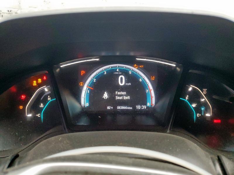 2HGFC2F65KH593945 - 2019 HONDA CIVIC LX 银色 照片 9