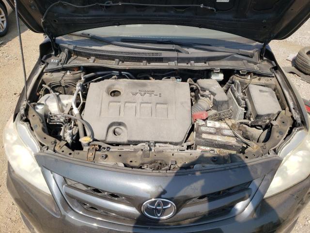 JTDBU4EEXBJ103853 - 2011 TOYOTA COROLLA BASE Чорний фото 11