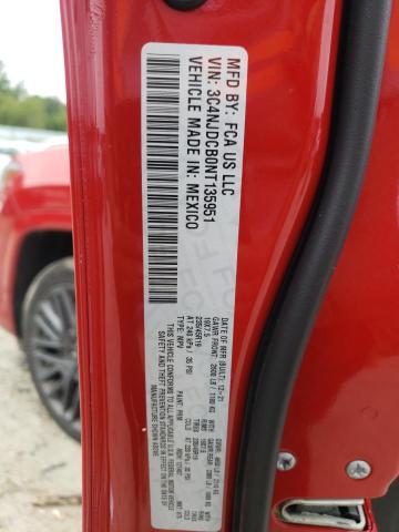 3C4NJDCB0NT135951 - 2022 JEEP COMPASS LIMITED 红色 照片 13