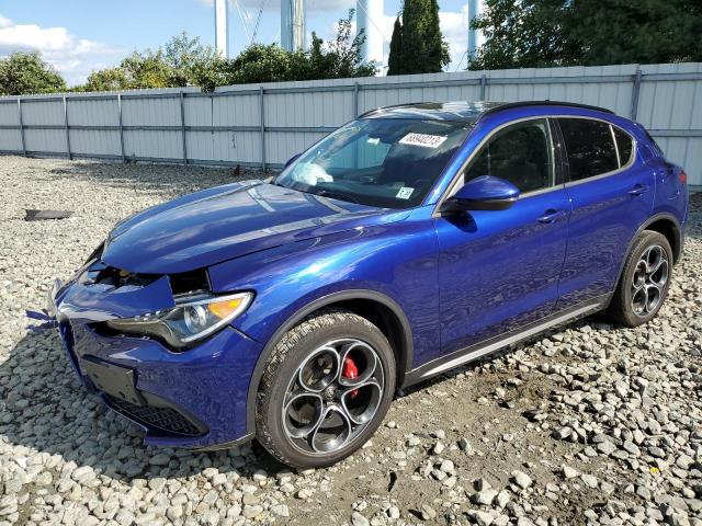 ZASPAKBN1N7D33264 - 2022 ALFA ROMEO STELVIO TI ლურჯი ფოტო 1