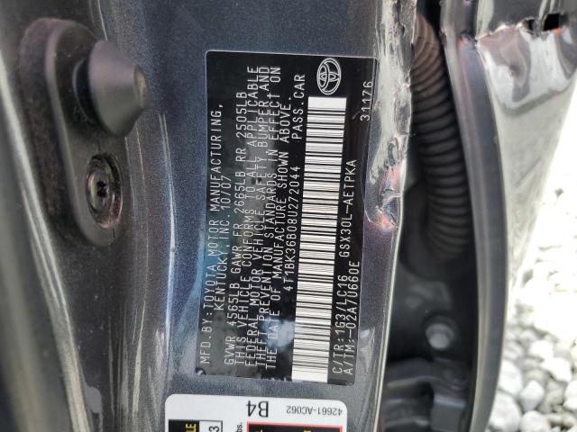 4T1BK36B08U272044 - 2008 TOYOTA AVALON XL ნაცრისფერი ფოტო 13