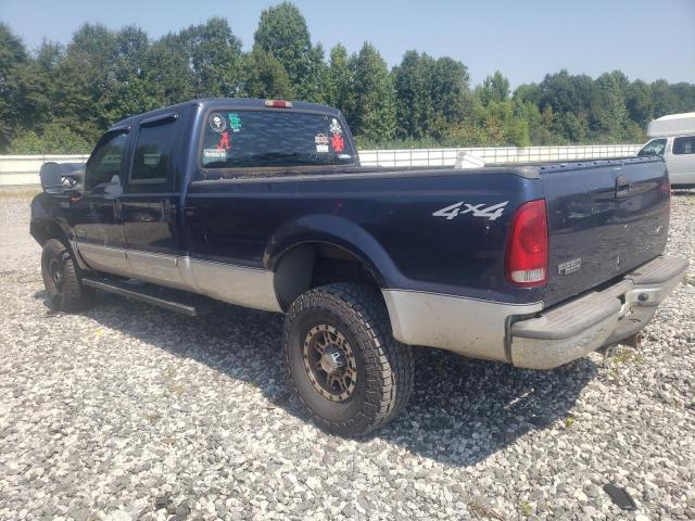 1FTNW21F22ED03094 - 2002 FORD F250 SUPER DUTY BLUE photo 2