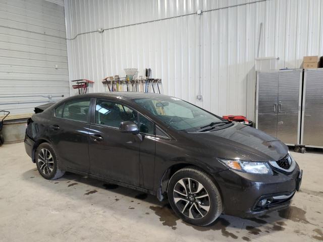 19XFB2F99DE028544 - 2013 HONDA CIVIC EXL ყავისფერი ფოტო 4