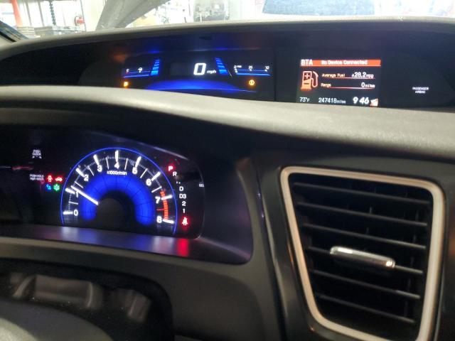 19XFB2F99DE028544 - 2013 HONDA CIVIC EXL ყავისფერი ფოტო 9