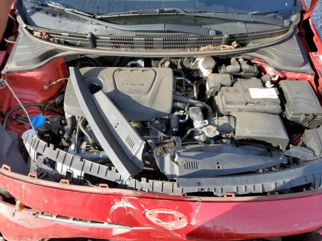 3KPA24AB4KE216496 - 2019 KIA RIO S RED photo 11