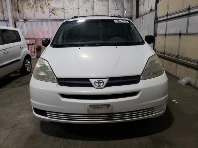 5TDZA23C04S092171 - 2004 TOYOTA SIENNA CE WHITE photo 5