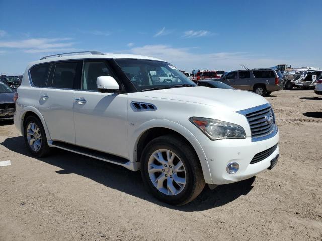 JN8AZ2NFXE9555581 - 2014 INFINITI QX80 WHITE photo 4