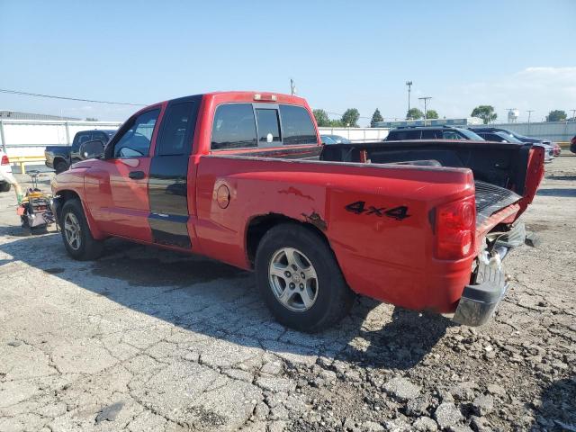 1D7HW42K25S309641 - 2005 DODGE DAKOTA SLT RED photo 2