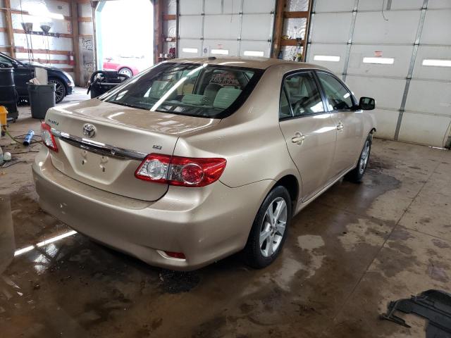 2T1BU4EE1BC579419 - 2011 TOYOTA COROLLA BASE BEIGE photo 3