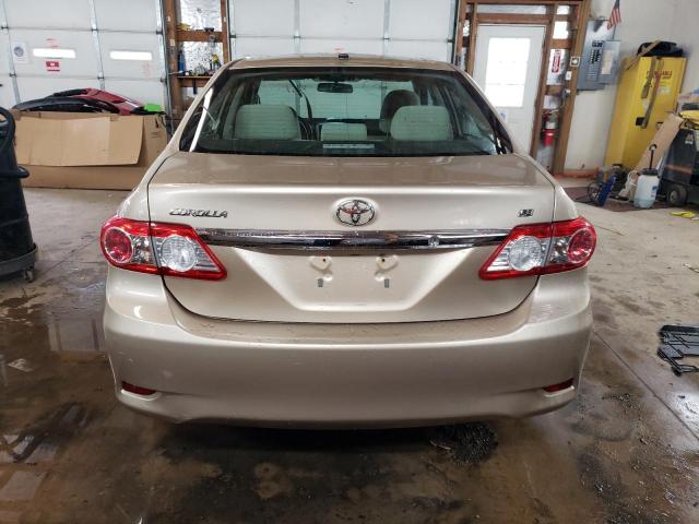 2T1BU4EE1BC579419 - 2011 TOYOTA COROLLA BASE BEIGE photo 6