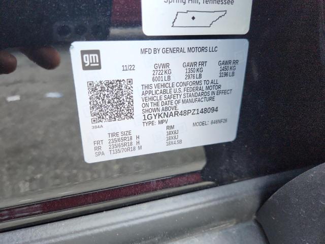 1GYKNAR48PZ148094 - 2023 CADILLAC XT5 LUXURY BLACK photo 13