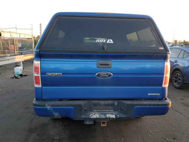 1FTFX1EF1DFC05063 - 2013 FORD F150 SUPER CAB BLUE photo 6