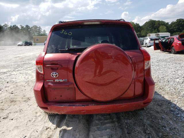 JTMZD33V186062942 - 2008 TOYOTA RAV4 RED photo 6