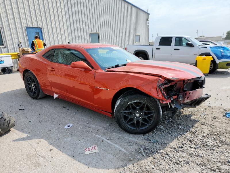 2G1FE1E38D9223590 - 2013 CHEVROLET CAMARO LS ORANGE photo 4