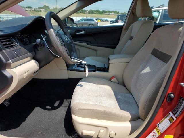 4T1BF1FK8CU520753 - 2012 TOYOTA CAMRY BASE წითელი ფოტო 7