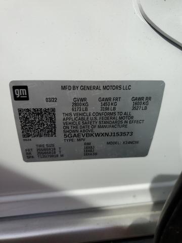 5GAEVBKWXNJ153573 - 2022 BUICK ENCLAVE PREMIUM WHITE photo 13