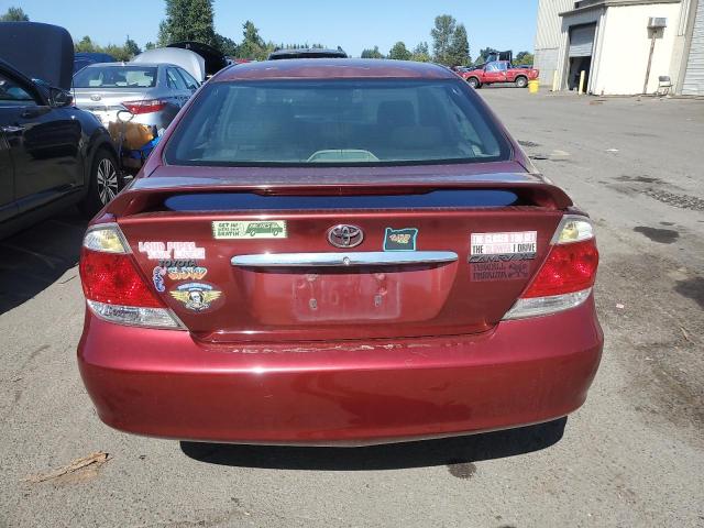 4T1BE30K95U400423 - 2005 TOYOTA CAMRY LE RED photo 6