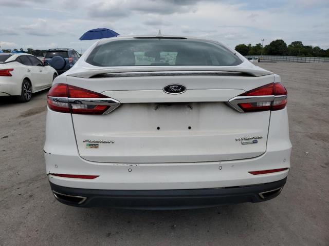 3FA6P0D94KR138289 - 2019 FORD FUSION TITANIUM WHITE photo 6
