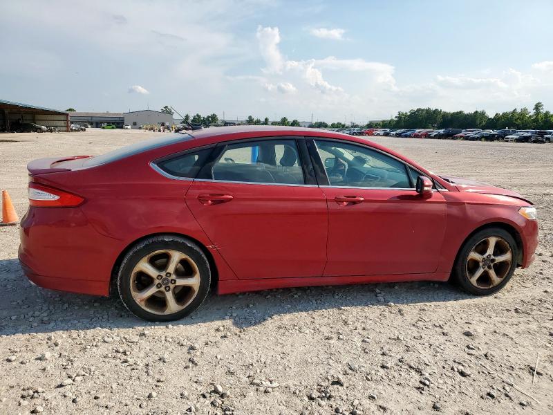 3FA6P0H7XGR302323 - 2016 FORD FUSION SE RED photo 3