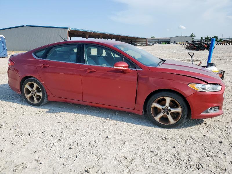 3FA6P0H7XGR302323 - 2016 FORD FUSION SE RED photo 4