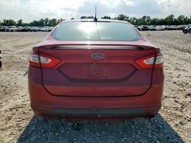 3FA6P0H7XGR302323 - 2016 FORD FUSION SE RED photo 6