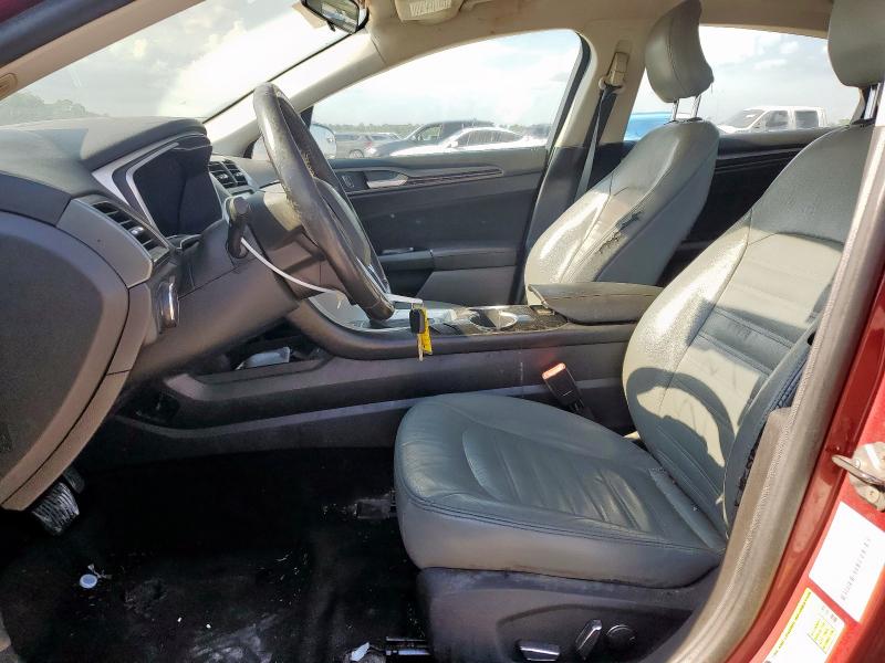 3FA6P0H7XGR302323 - 2016 FORD FUSION SE RED photo 7