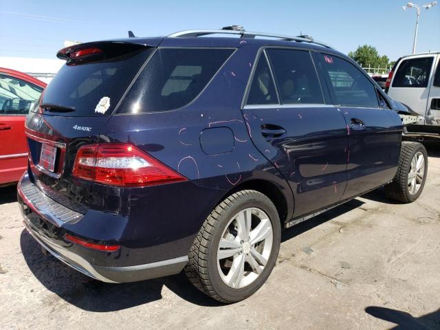 4JGDA5HB1CA008426 - 2012 MERCEDES-BENZ ML 350 4MATIC BLUE photo 3