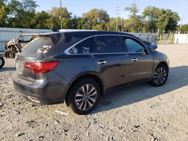 5FRYD4H45GB012256 - 2016 ACURA MDX TECHNOLOGY GRAY photo 3