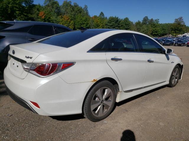 KMHEC4A49CA026886 - 2012 HYUNDAI SONATA HYBRID WHITE photo 3