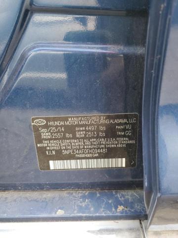 5NPE34AF0FH094481 - 2015 HYUNDAI SONATA SPORT BLUE photo 13