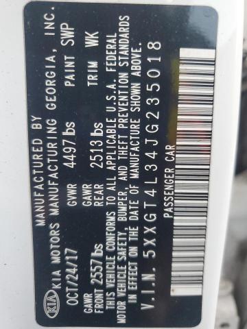 5XXGT4L34JG235018 - 2018 KIA OPTIMA LX 白色 照片 13