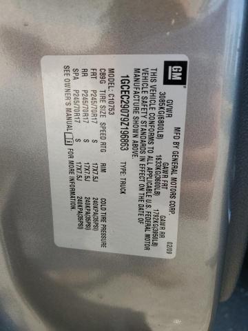 1GCEC29079Z196863 - 2009 CHEVROLET SILVERADO C1500 LT 灰色 照片 12