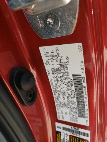 5TFNX4CN0DX027311 - 2013 TOYOTA TACOMA 红色 照片 13